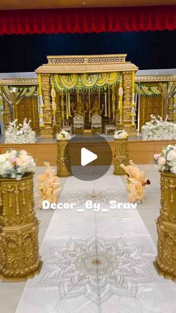 Watch our traditional wedding mandap reel